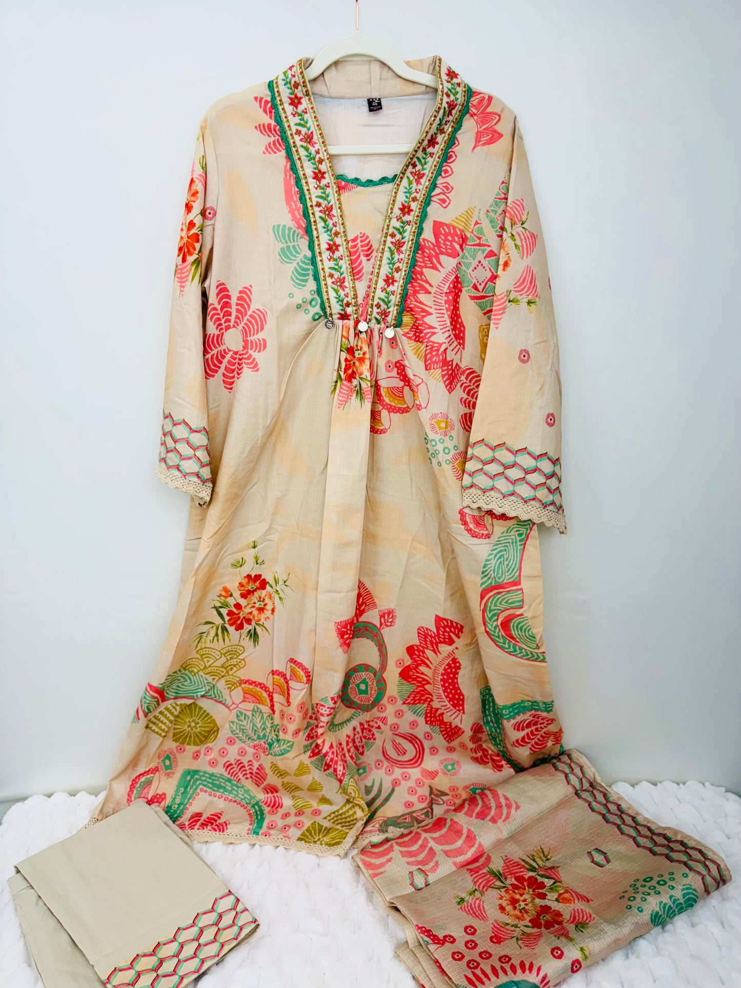 Blush Bloom Flared Set
