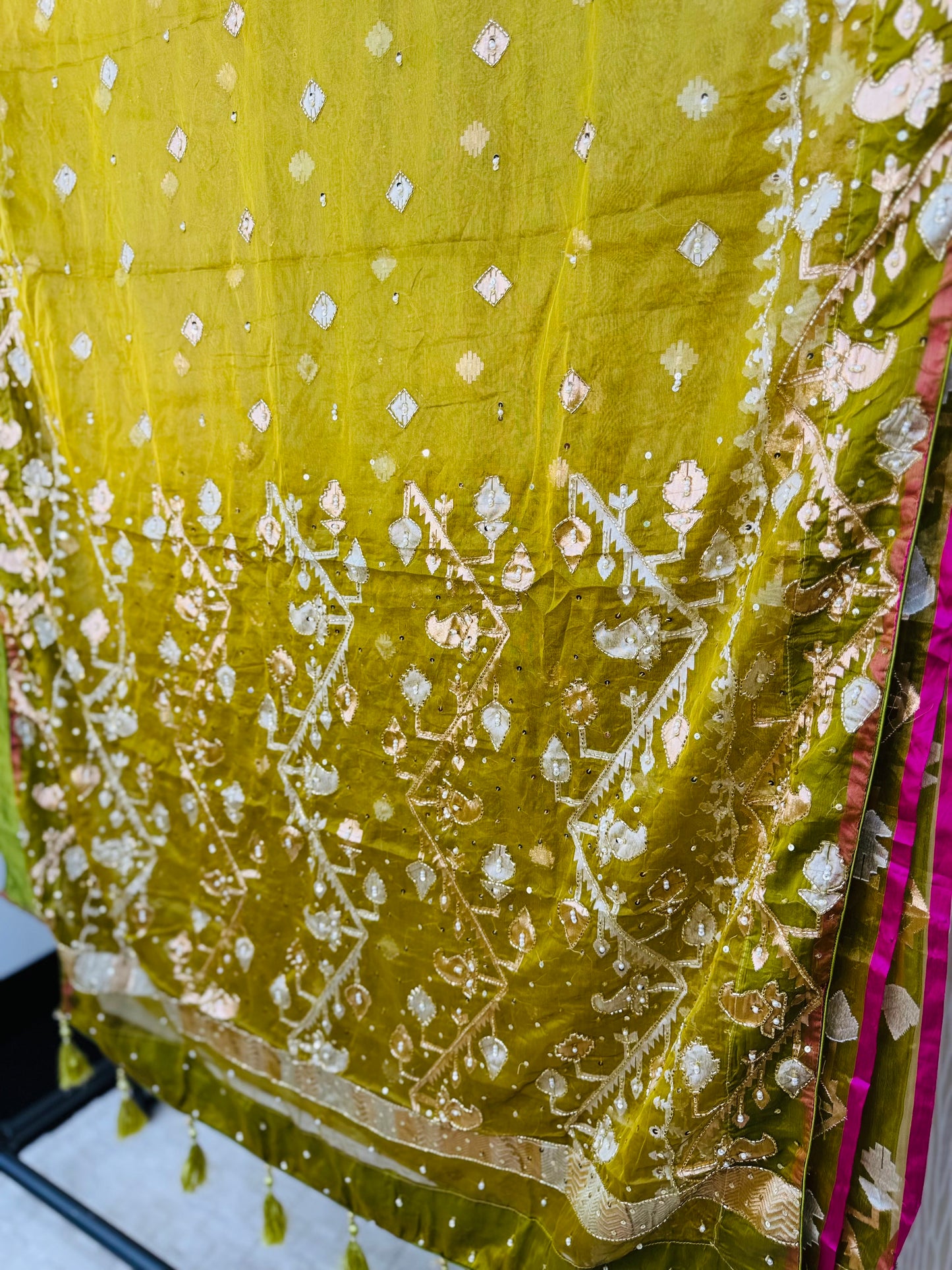 Mehendi Muse- Jamdani Saree