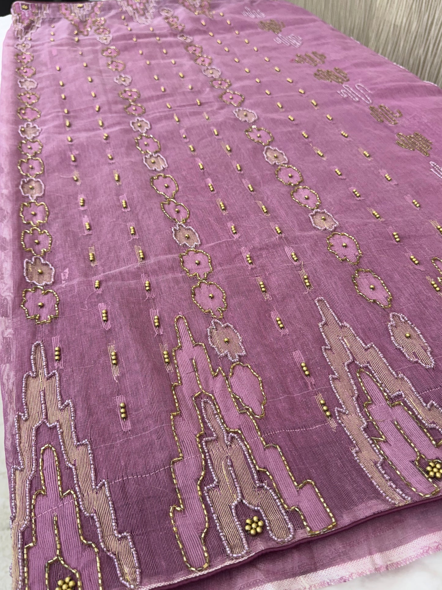 Lilac Whispher- Jamdani Saree