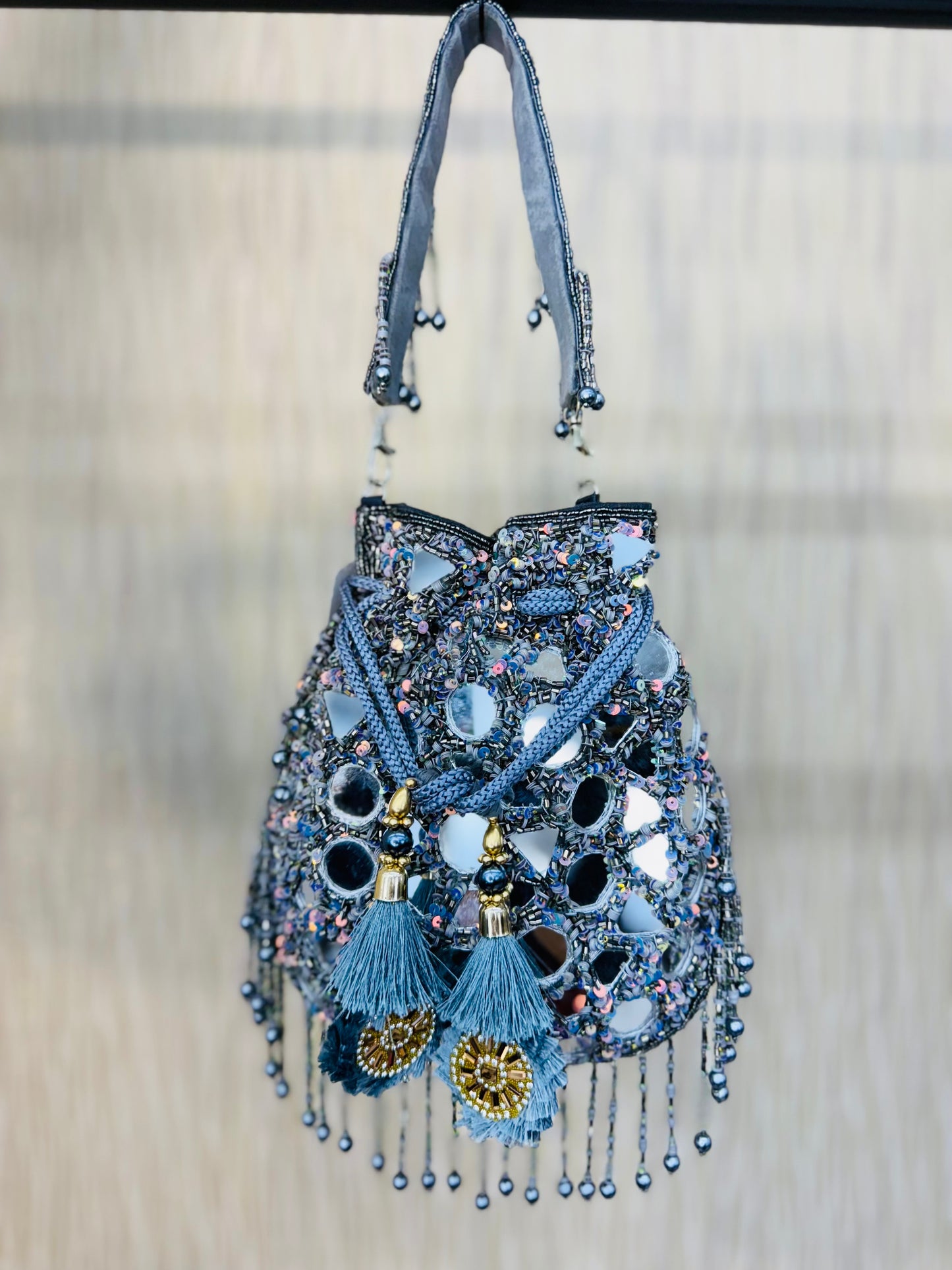 Midnight Reflections- Potli Purse
