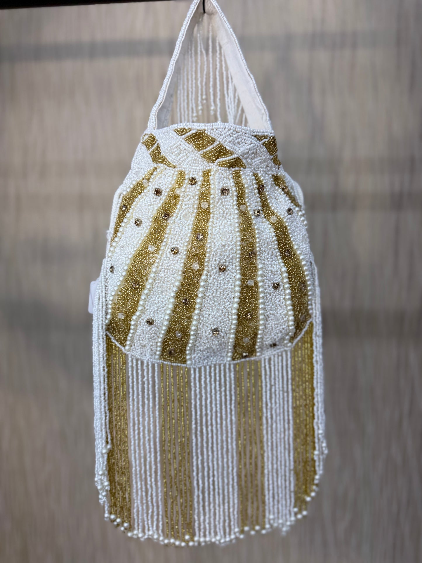 Golden Beaded Potli Purse