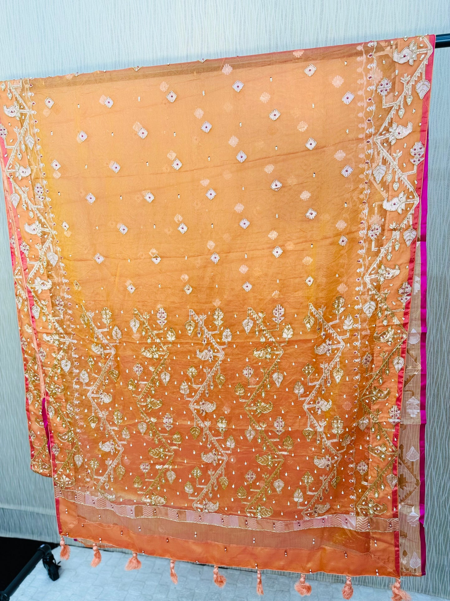 Zafran Dori- Jamdani Saree