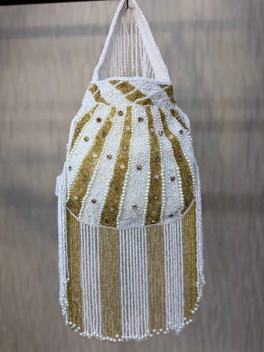Golden Beaded Potli Purse